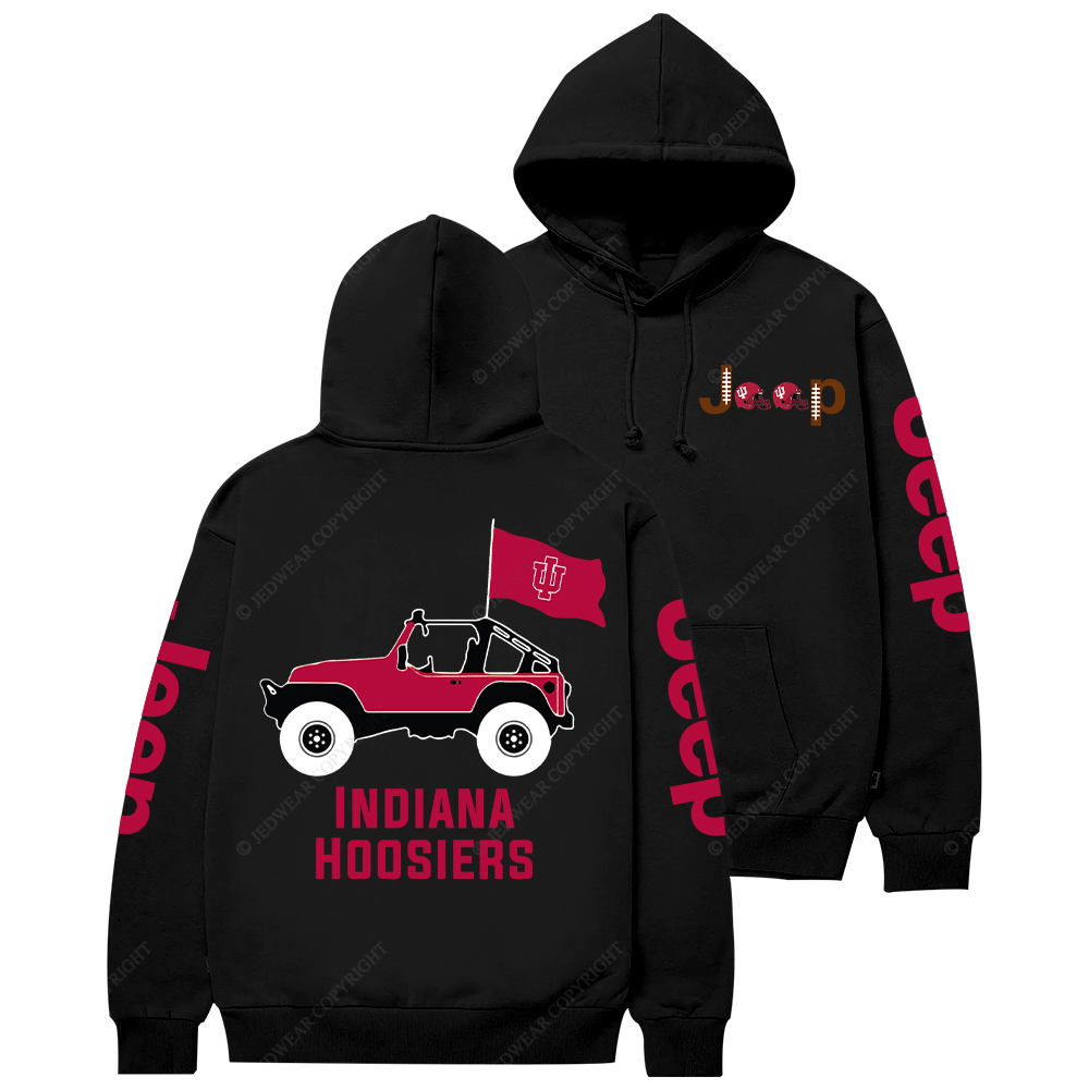 Indiana Hoosiers Football Jp Casual Hoodie