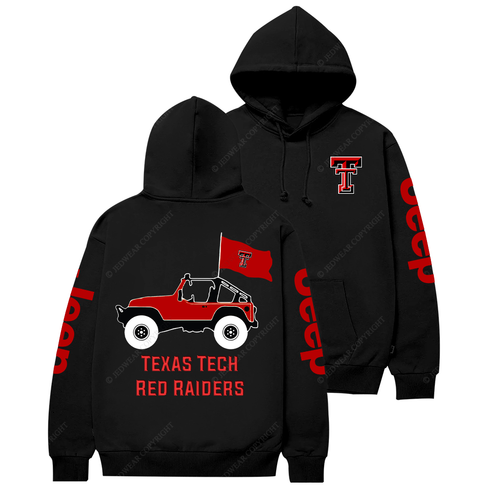 Texas Tech Red Raiders Football Jp Casual Hoodie