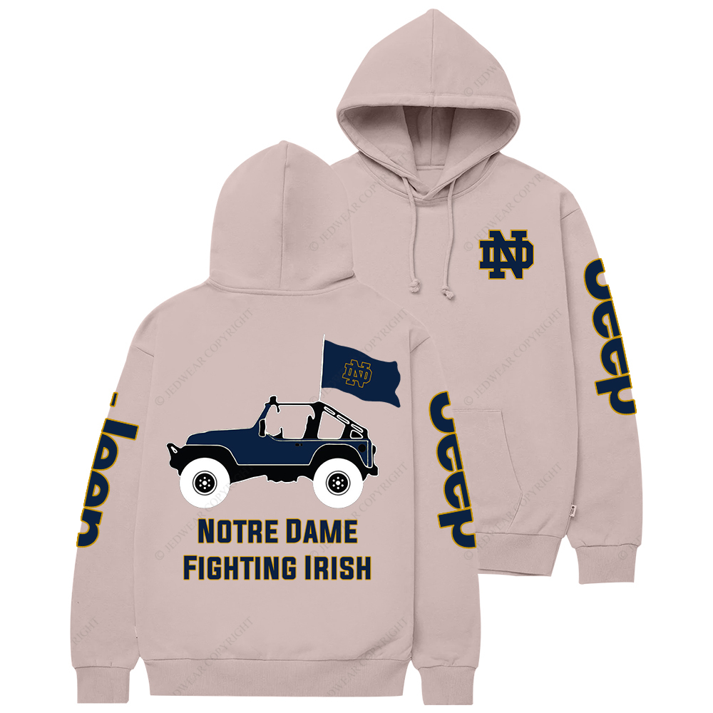 Notre Dame Fighting Irish Football Jp Casual Hoodie