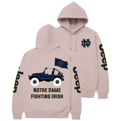 Notre Dame Fighting Irish Football Jp Casual Hoodie