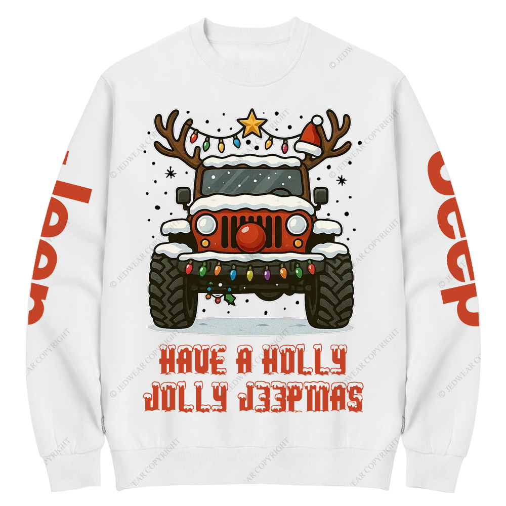 Off-Road Merry Christmas Jp Crew Neck Sweatshirt