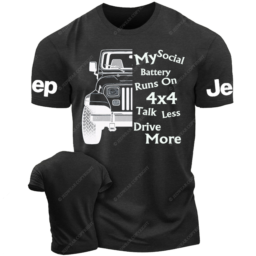 My Social Battery Runs On 4x4 Jp Girl T-Shirt