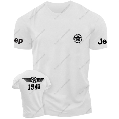 JP Created Times Since 1941 Military Star Front And Rear Design JP T-Shirt