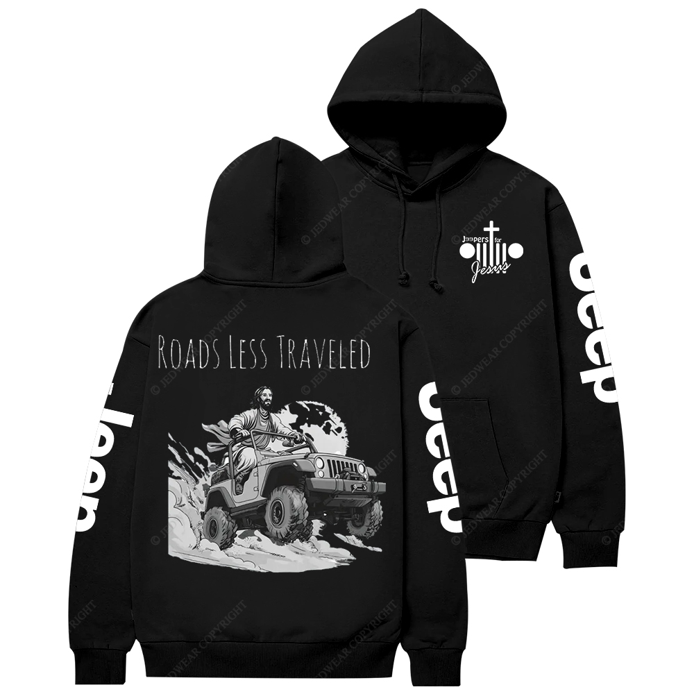 Religion Cross Jesus Roads Less Traveled Jp Casual Hoodie