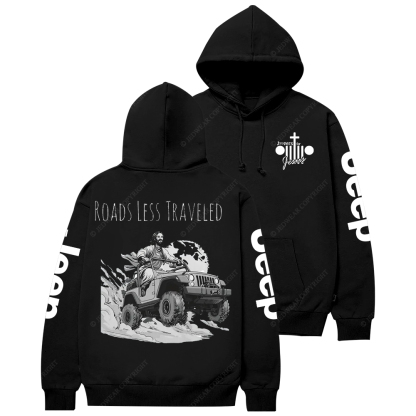 Religion Cross Jesus Roads Less Traveled Jp Casual Hoodie