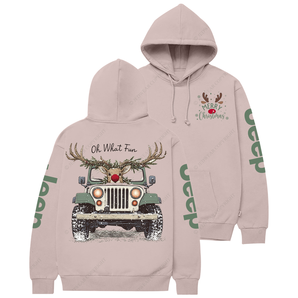 Oh What Fun Merry Christmas Jp Casual Hoodie