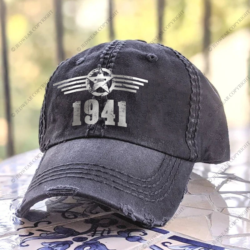 Since 1941 Military Star Rectangle Time Jp Baseball Cap