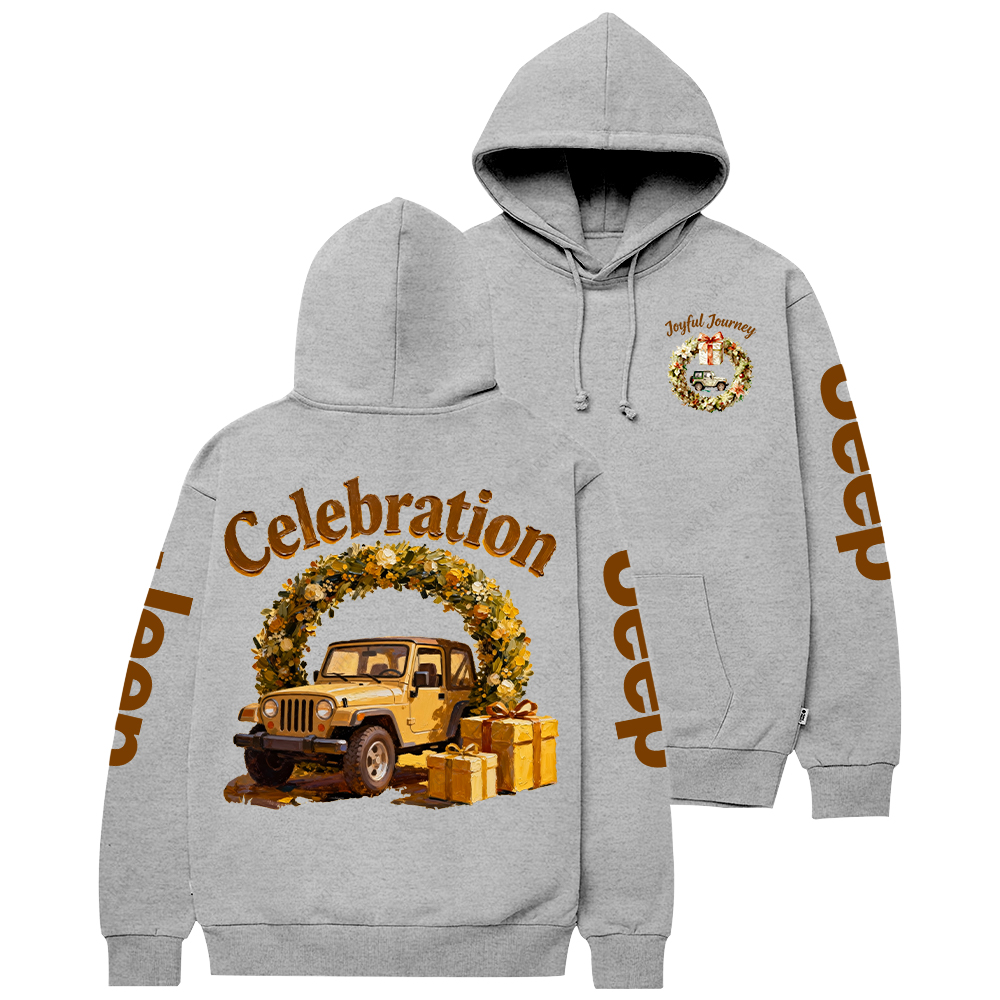 Joyful Journey Celebration Merry Christmas Jp Casual Hoodie