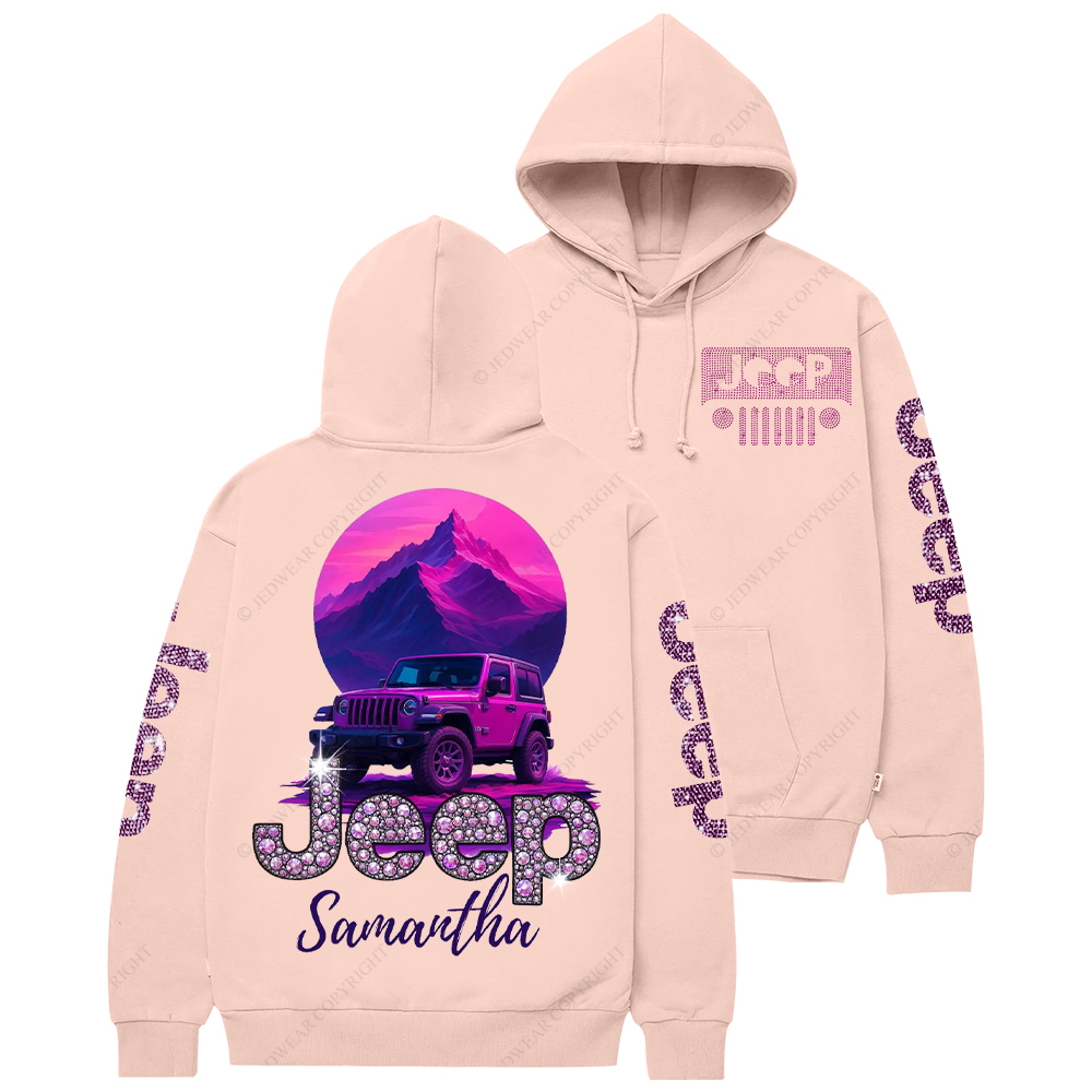 Bling Car Purple Samantha Jp Casual Hoodie