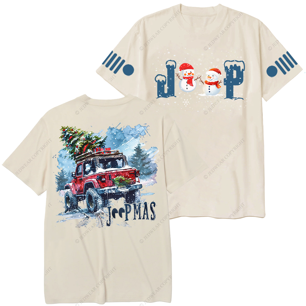 Snowflake Forest Merry Christmas Snowman Jp T-Shirt