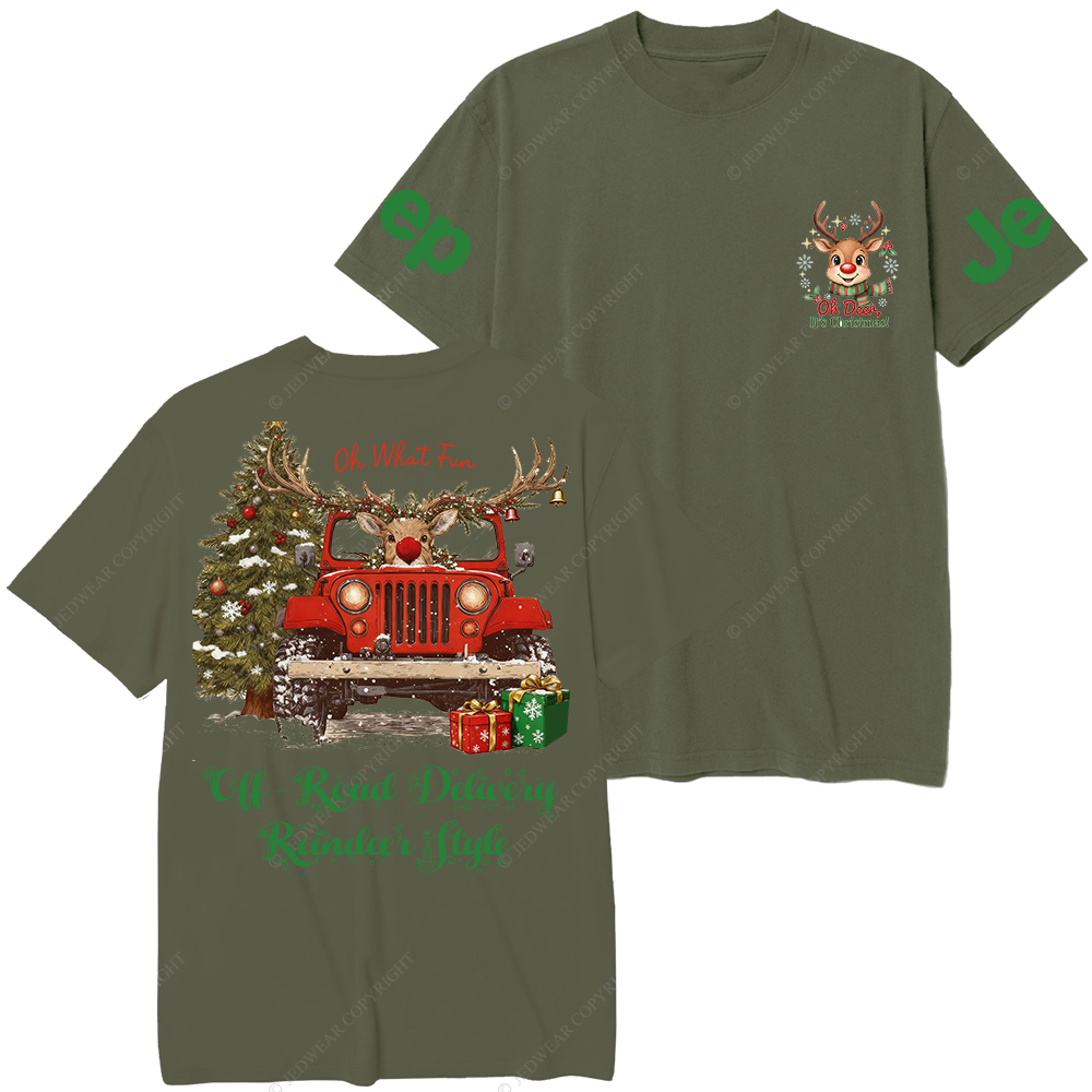 Off-Road Delivery Reindeer Style Merry Christmas Jp T-Shirt