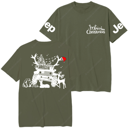 Christmas American Off Road 4x4 Car Jp T-Shirt