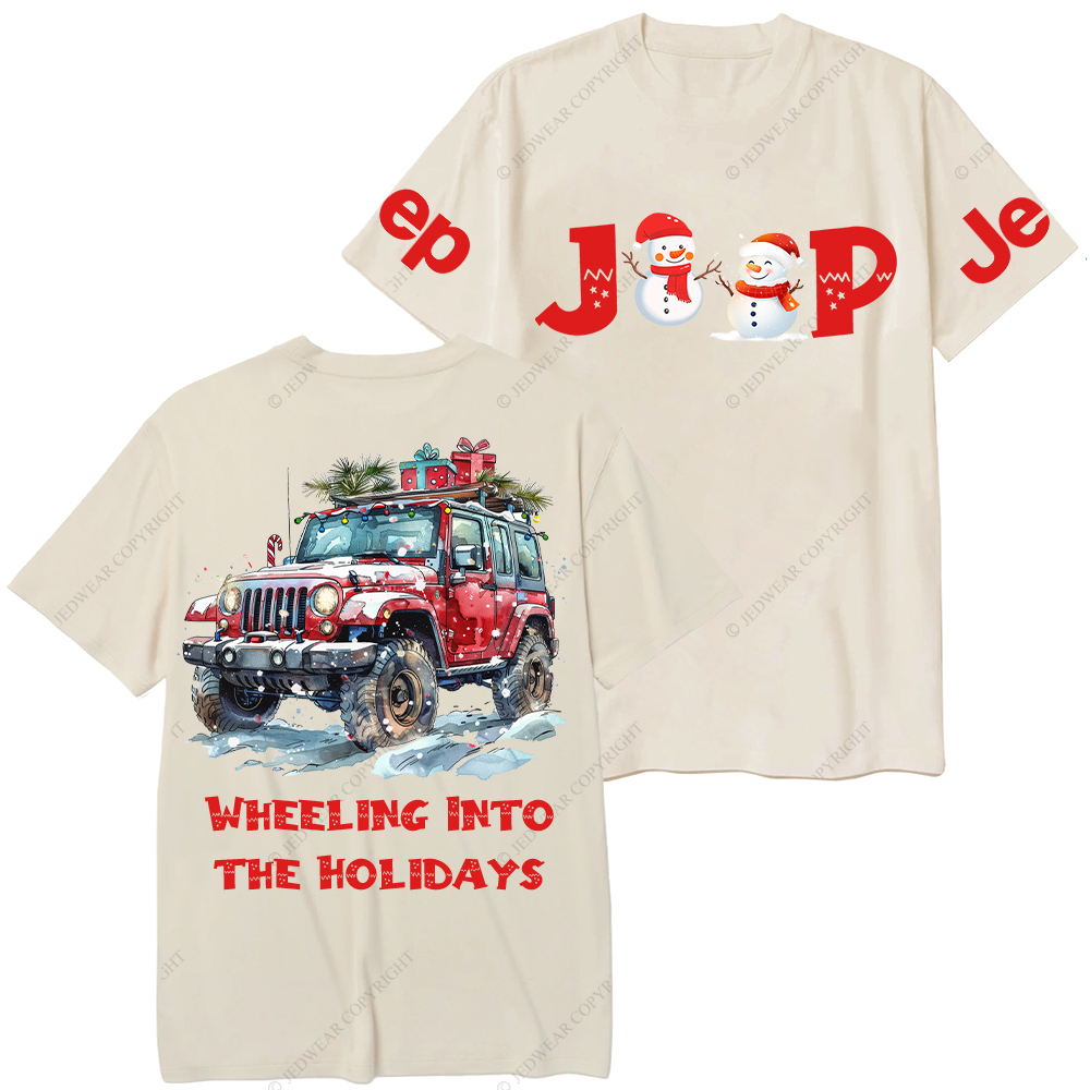 Christmas Wheeling Into the Holidays Jp T-Shirt
