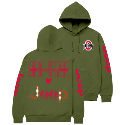 Buckeyes The Ohio State University Football Jp Casual Hoodie
