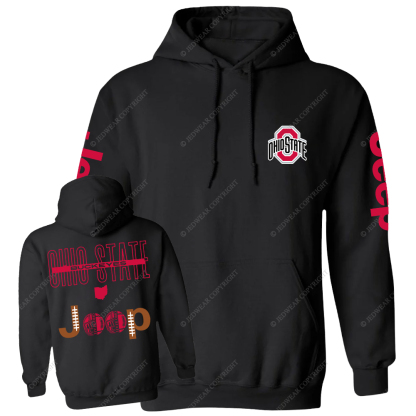 Buckeyes The Ohio State University Football Jp Casual Hoodie