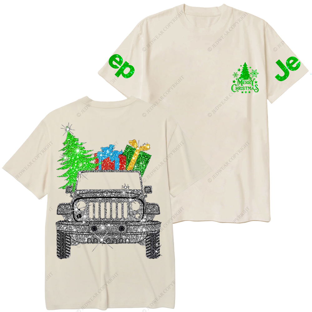 Merry Christmas Bling Car Jp T-Shirt