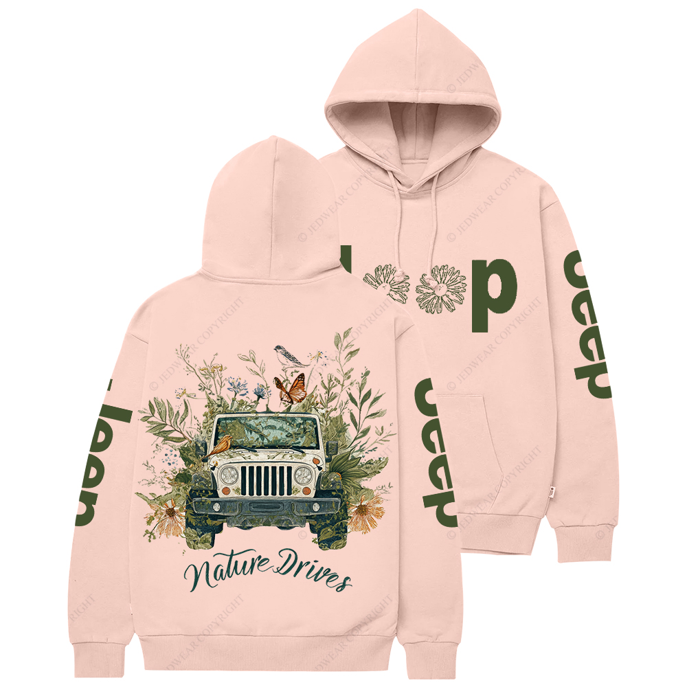 Nature Drives Flower Jp Casual Hoodie