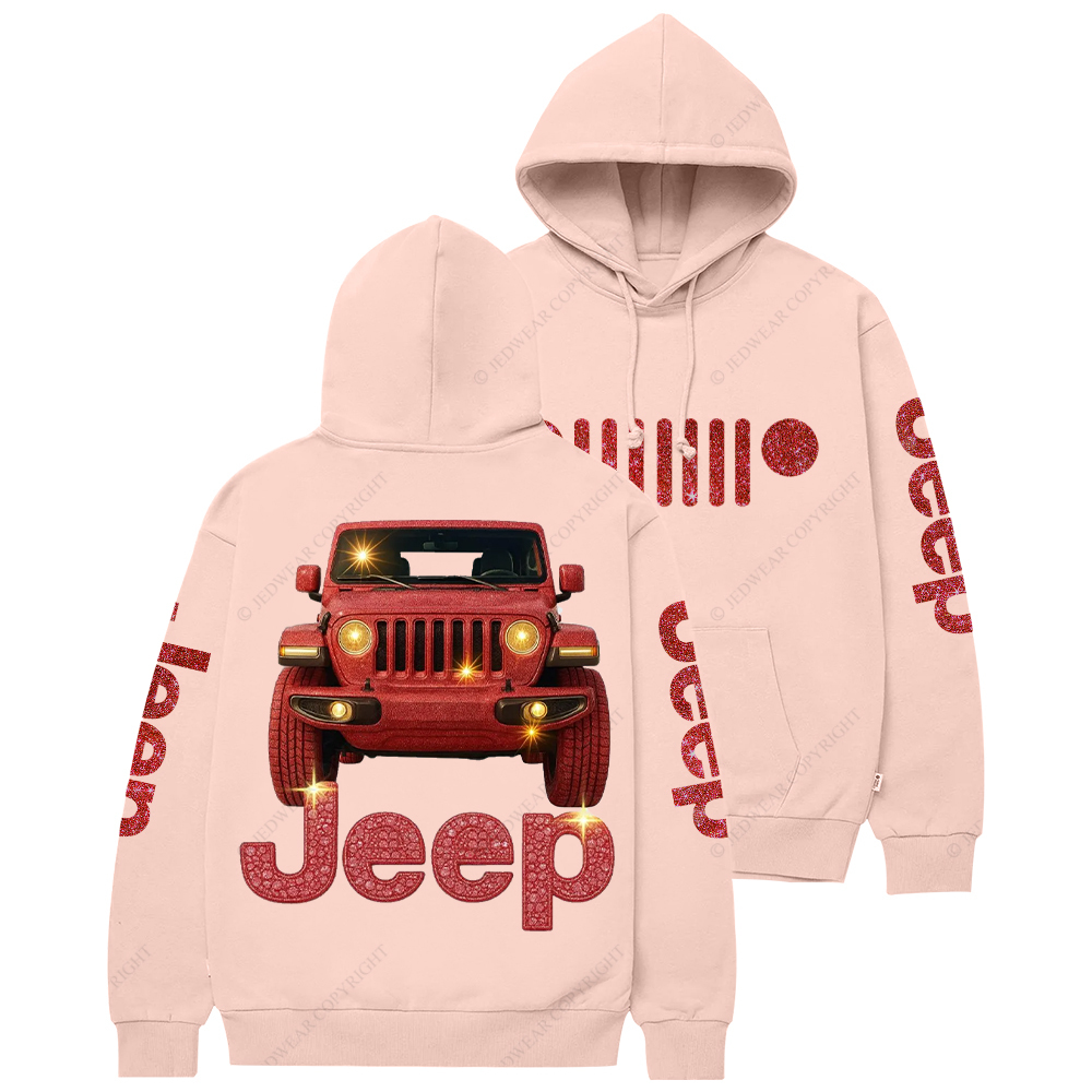 Red Bling Car Jp Casual Hoodie