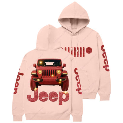 Red Bling Car Jp Casual Hoodie