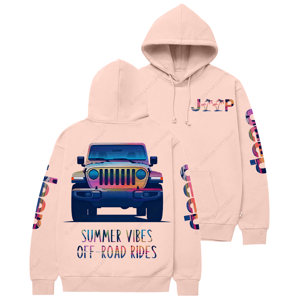 Summer Vibes Off-Road Rides Jp Casual Hoodie