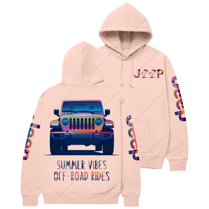 Summer Vibes Off-Road Rides Jp Casual Hoodie