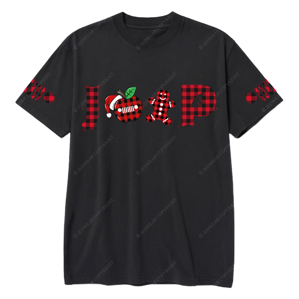 Merry Christmas Apple Gingerbread Man Jp T-Shirt