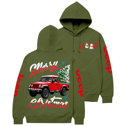 Merry Christmas And Tree Jp Casual Hoodie