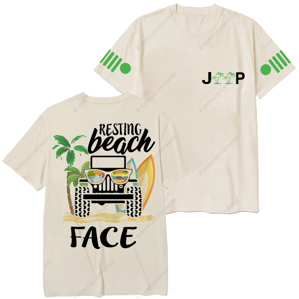 Resting Beach Face Surf Jp T-Shirt