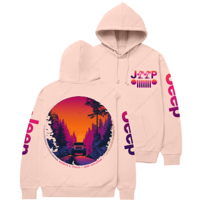 Sunsets Trails Keep Exploring Jp Casual Hoodie
