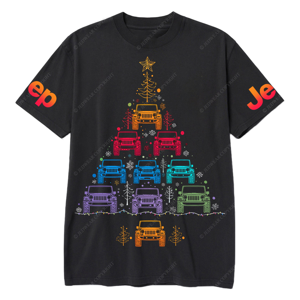 Colorful Lights Merry Christmas Jp T-Shirt