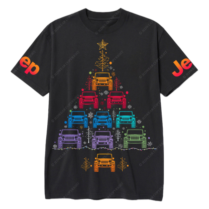Colorful Lights Merry Christmas Jp T-Shirt