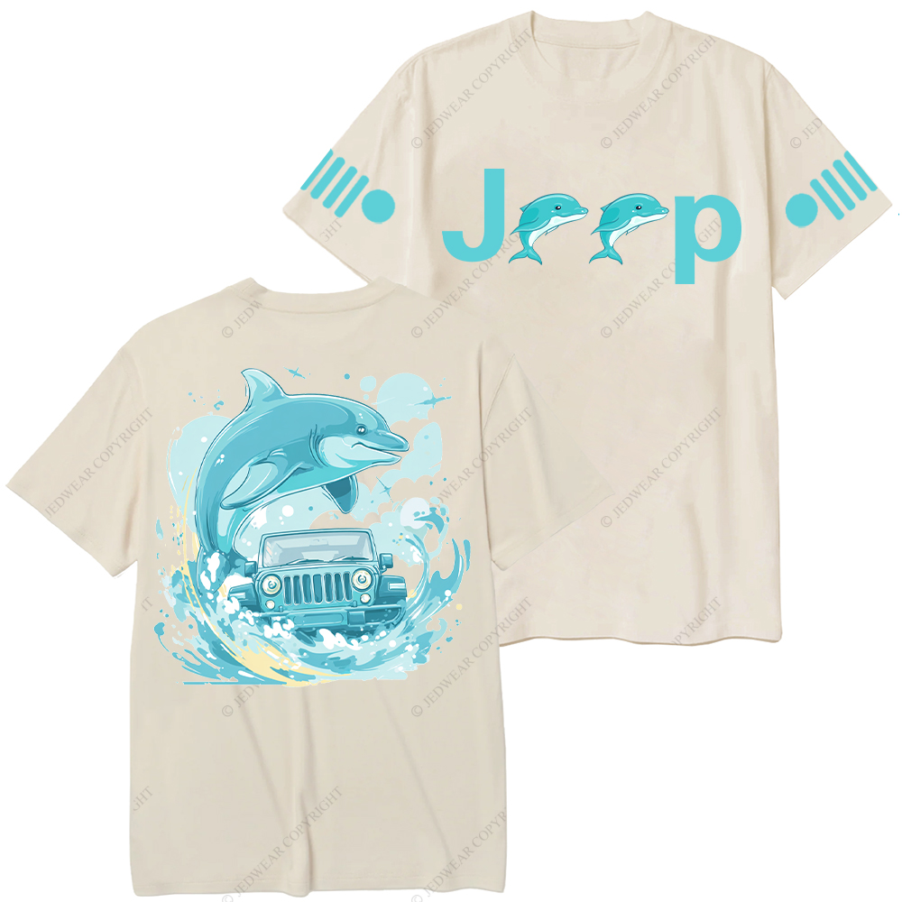 Dolphin Waves Surf Jp T-Shirt