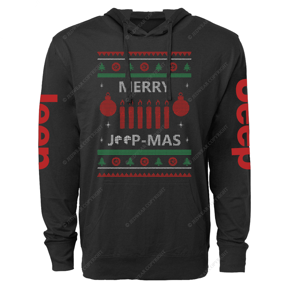 Ugly Merry Christmas Jp Oversized Lightweight Hoodie   
