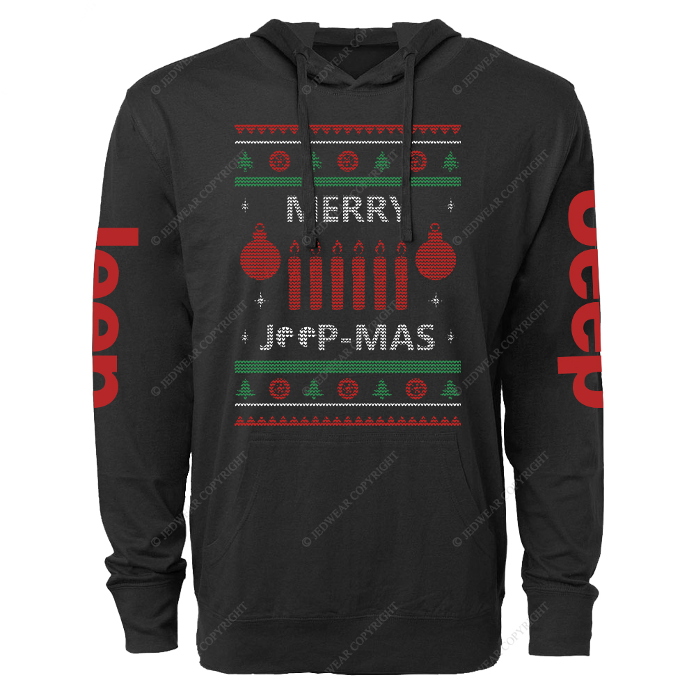 Ugly Merry Christmas Jp Oversized Lightweight Hoodie   