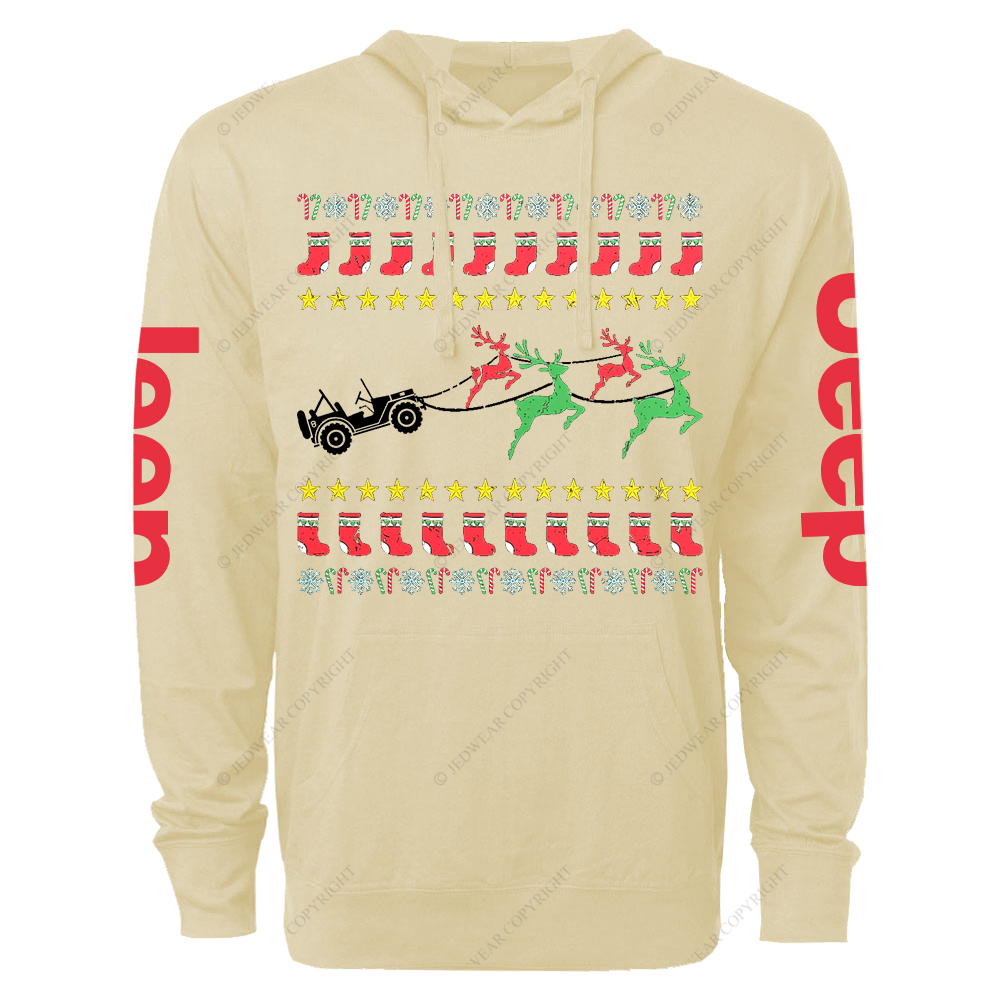 Ugly Merry Christmas Jp Oversized Lightweight Hoodie   