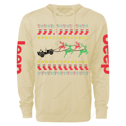 Ugly Merry Christmas Jp Oversized Lightweight Hoodie   