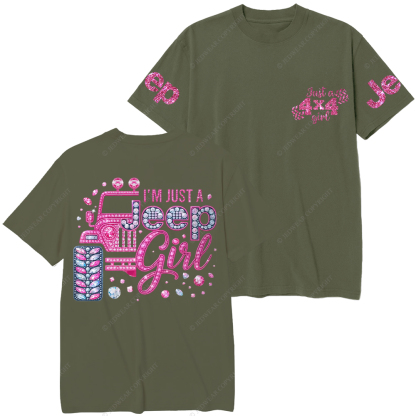Rhinestone Pink Bling Car Jp T-Shirt