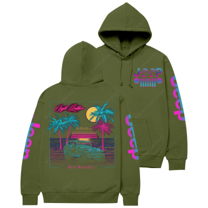 Night Rides Only Jp Casual Hoodie