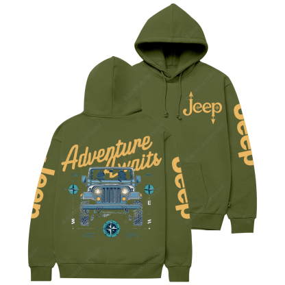 Adventure Awaits  Compass Jp Casual Hoodie