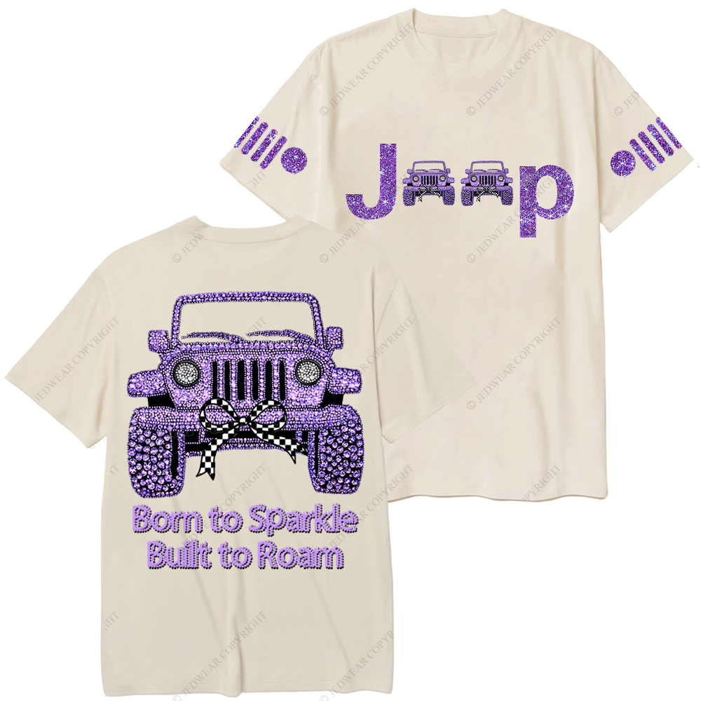 Girl Purple Car Bling Bling Jp T-Shirt