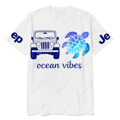 Blue Turtle Ocean Vibes Jp T-Shirt