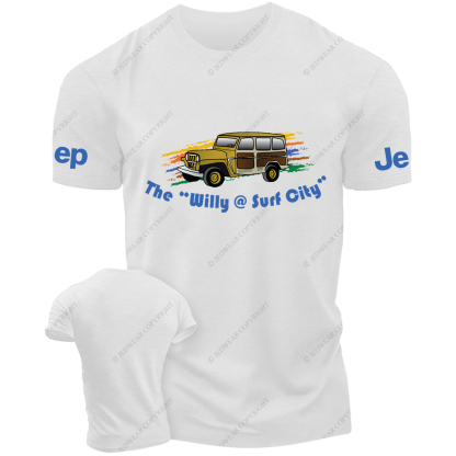 The Willy Surf City Four-Wheeled Vehicles Driving On City Roads JP T-Shirt