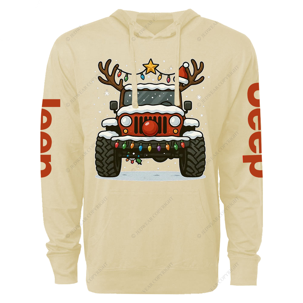 Off-Road Merry Christmas Jp Oversized Lightweight Hoodie   