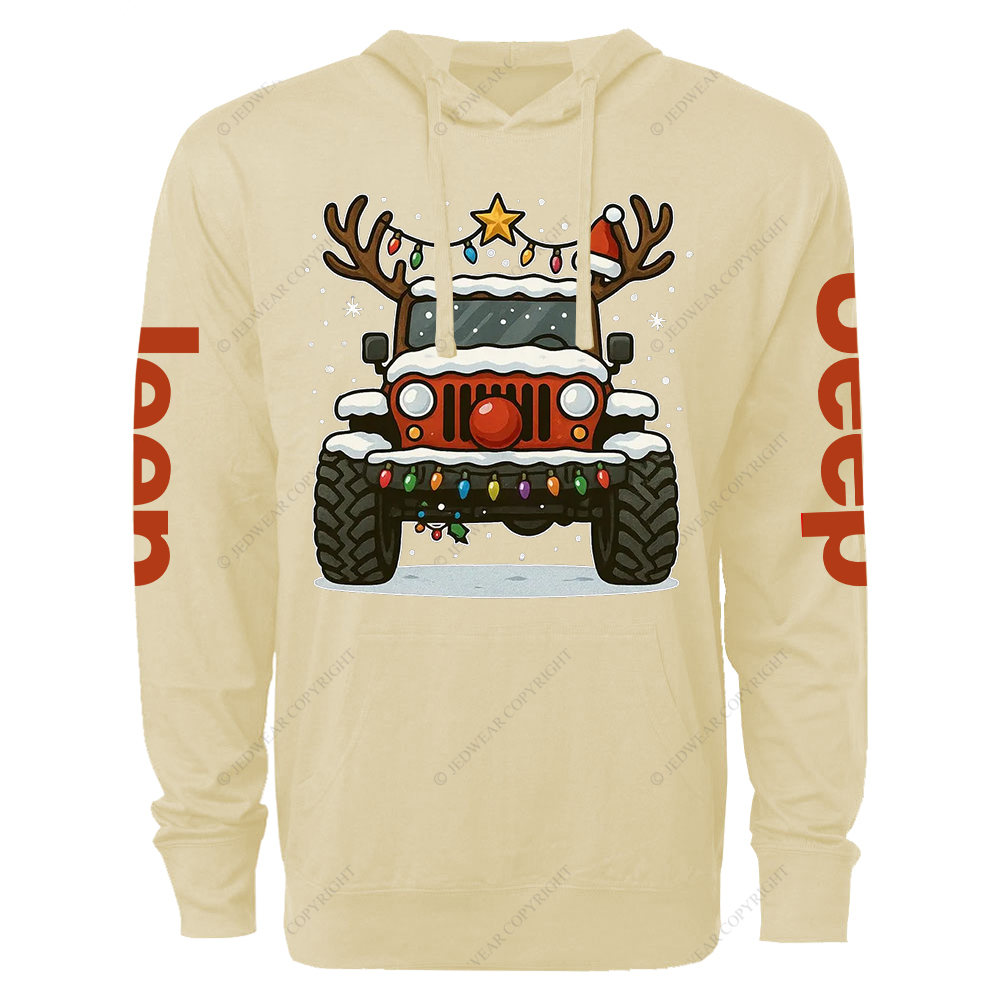 Off-Road Merry Christmas Jp Oversized Lightweight Hoodie   