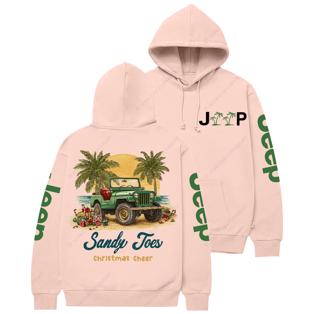 Sandy Toes Christmas Cheer Jp Casual Hoodie