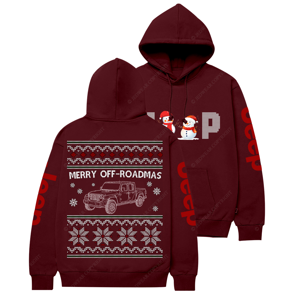 Merry OFF-Roadmas 4x4  Merry Christmas Jp Casual Hoodie