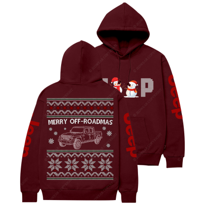 Merry OFF-Roadmas 4x4  Merry Christmas Jp Casual Hoodie