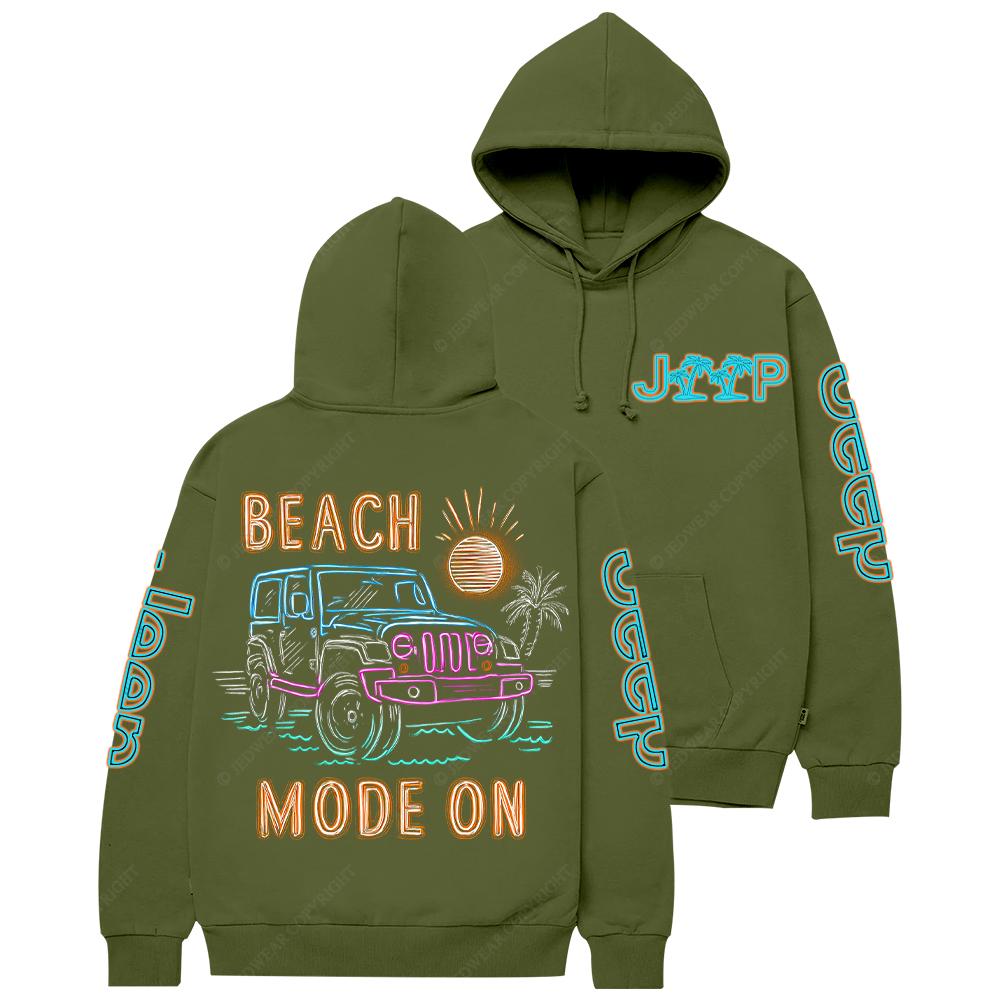 Beach Mode On Jp Casual Hoodie