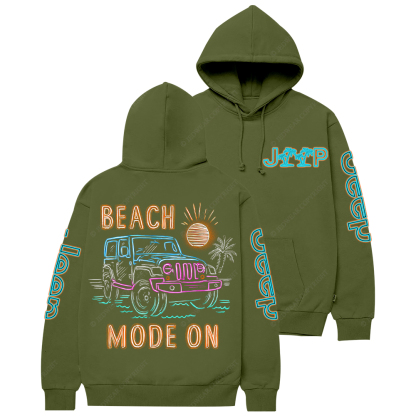 Beach Mode On Jp Casual Hoodie