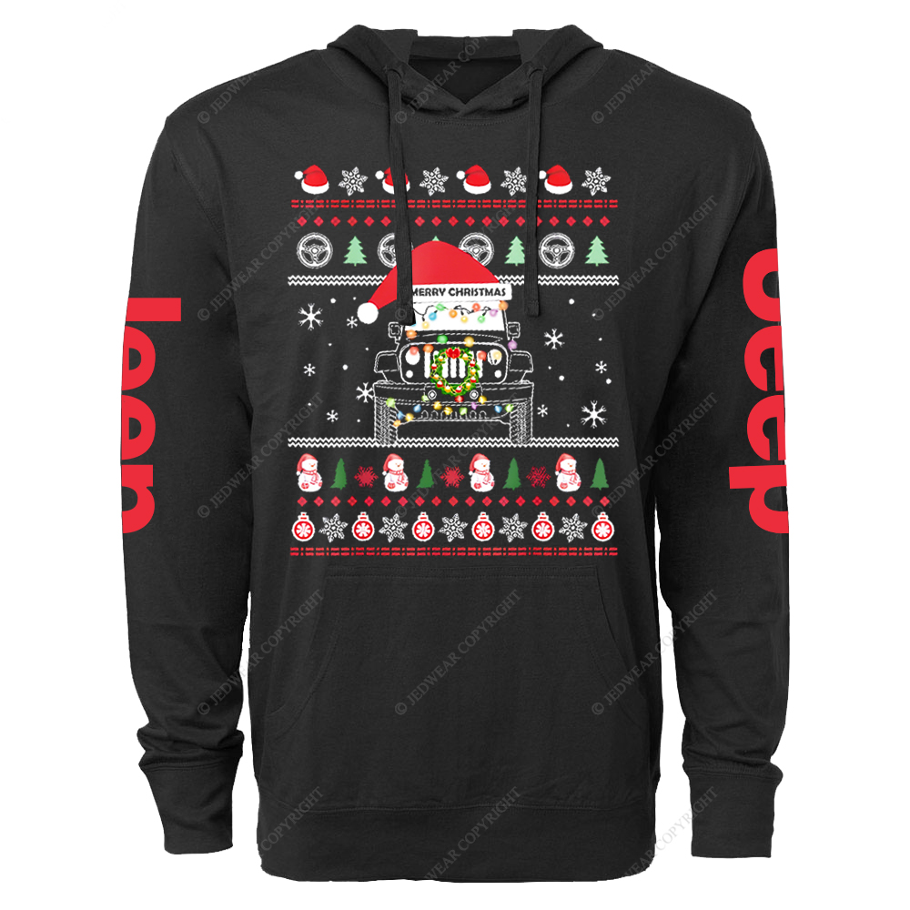 Ugly Merry Christmas  Jp Oversized Lightweight Hoodie   